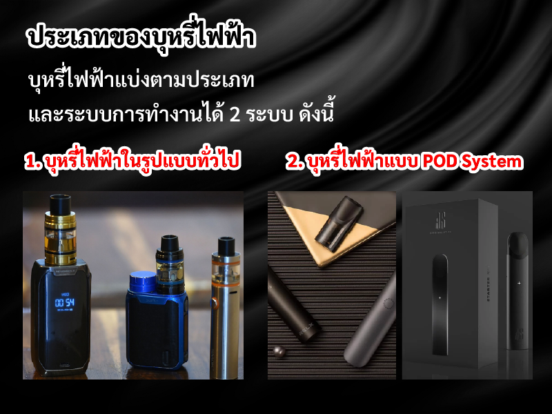 ประเภทของบุหรี่ไฟฟ้า