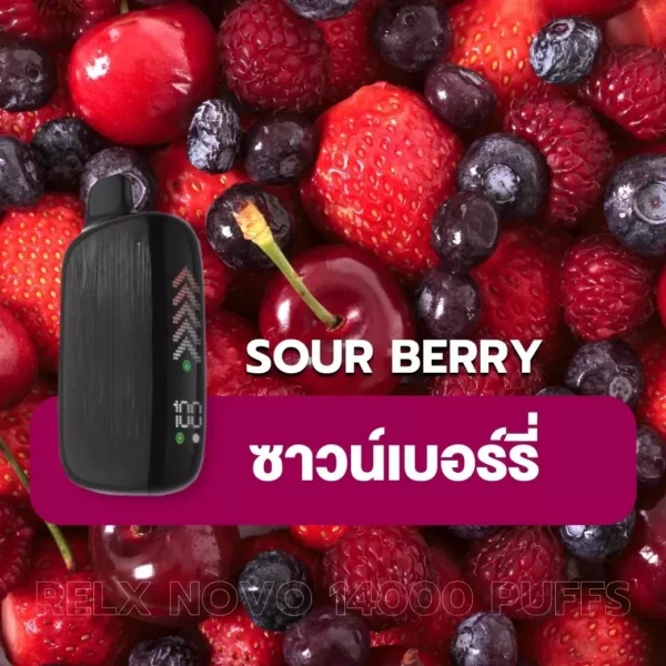 relx novo 14000 puff Sour Berry